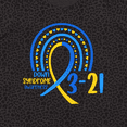 thumbnail image 4 of Inktastic 3-21 World Down Syndrome Day Blue and Yellow Rainbow Ribbon Women's Plus Size T-Shirt, 4 of 5