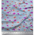 thumbnail image 1 of Soimoi Cotton Duck Fabric Bubbles & Fish Ocean Printed Fabric 1 Yard 42 Inch Wide, 1 of 1