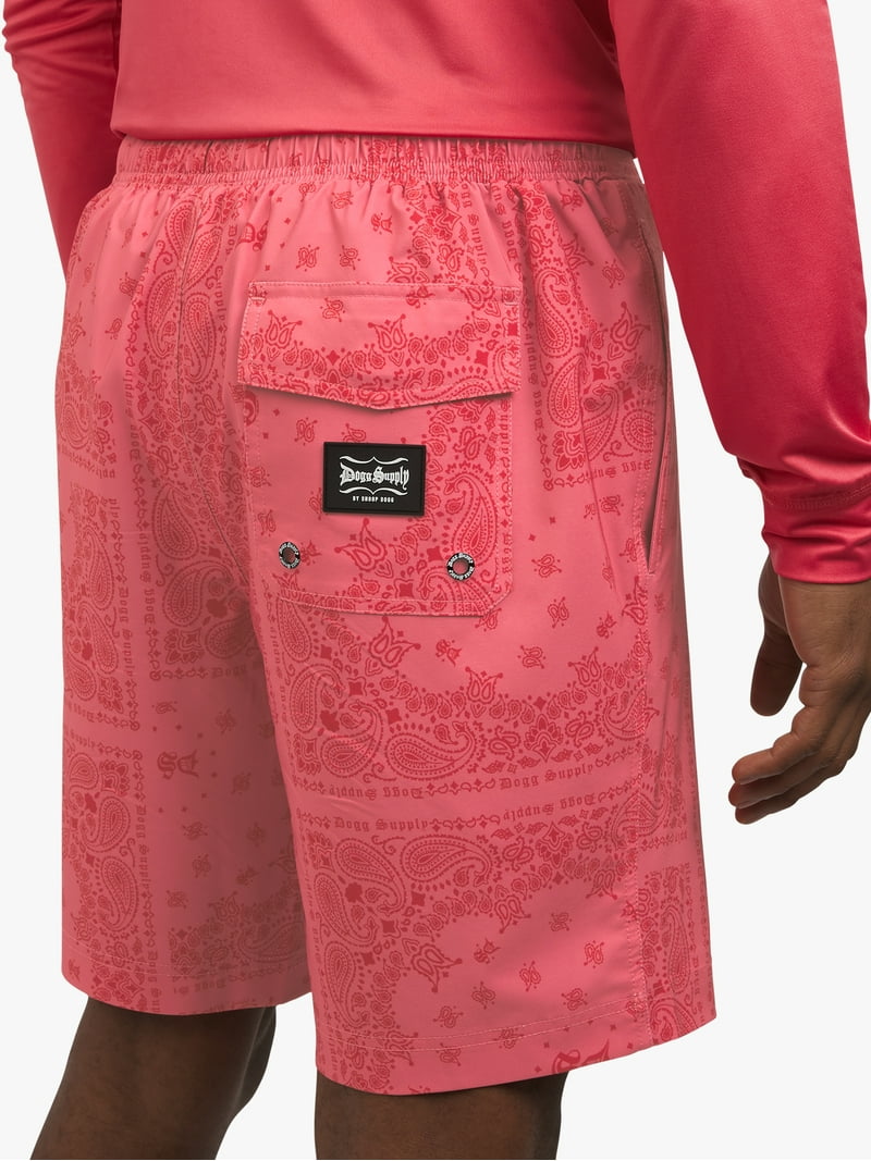 Dogg Supply by Snoop Dogg Men's Bandana E-Board Swim Trunks, 9