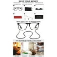 thumbnail image 6 of OCCI CHIARI Reading Glasses Men Big 6.0 Readers Nifty Magnifying Eyeglasses with Spring Hinges, Acrylic Lens(1.0 1.5 2.0 2.5 3.0 3.5 4.0 5.0 6.0) Anti Glare Relieve Eyestrain, 6 of 7