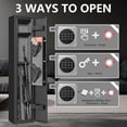 thumbnail image 3 of 2-4 Gun Safes for Home Rifle and Pistols, Electronic Rifle Cabinet Quick Access, Gun Cabinet with Alarm System & Mute Mode, Rifle Safe with Removable Shelf, 3 of 8