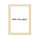thumbnail image 1 of Hola hermosa cita Cuadro de madera decorativa marco de casa A4, 1 of 3