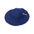 thumbnail image 2 of UPF 50+ UV Ray Sun Protection Wide Brim Baby Sun Hat,Navy,2-4 Years, 2 of 3
