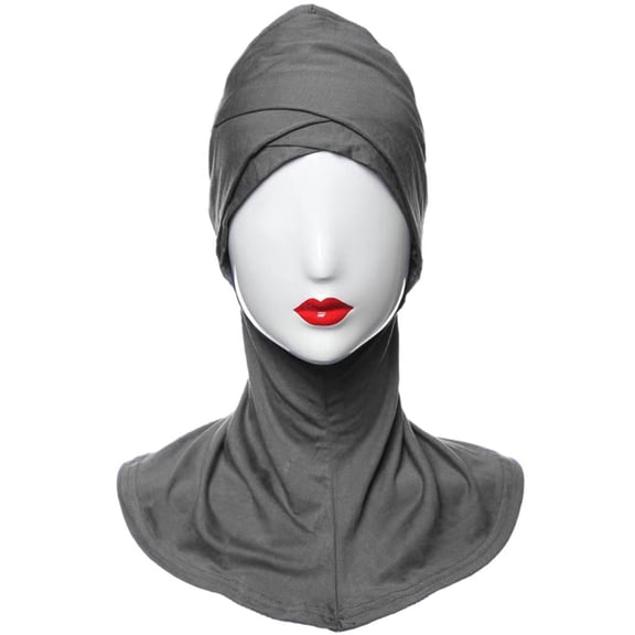 Qepwscx Hijab Undercap for Women, Islamic Muslim Under Hijab Cap Pre Tied Turban Underscarf Solid Undercap Bonnet Inner Head Scarf Head Wraps Hair Turbans for Women Headwears Sleep Cap