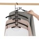thumbnail image 1 of Percha multicapa 5 en 1, percha de metal, percha de esponja antideslizante multiusos para adultos, ahorro de espacio, almacenamiento de chaquetas, suéteres, pantalones, camisetas (negro) Sailing Electrónica, 1 of 5