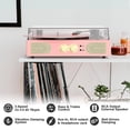 thumbnail image 2 of Tocadiscos TANLANIN Vintage Rosa 3 velocidades con Bluetooth y graves, 2 of 8