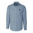 thumbnail image 2 of Men's Cutter & Buck Navy Georgetown Hoyas Easy Care Stretch Gingham Long Sleeve Button-Down Shirt, 2 of 3
