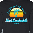 thumbnail image 4 of Inktastic Summer Enjoy the Sunshine Fort Lauderdale Florida in Blue Long Sleeve T-Shirt, 4 of 5