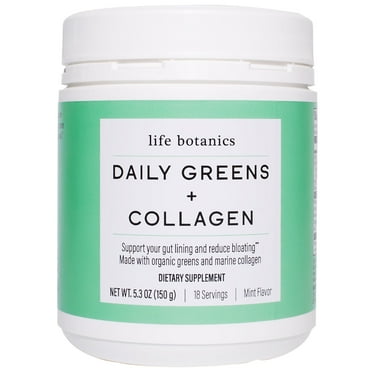 Life Botanics Daily Greens   Collagen Blend 150g