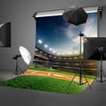 thumbnail image 2 of ABPHOTO Polyester 5x7ft Football Field Backdrop Crowded Crowd Football Field Sports Series Photography Background and Studio Photography Backdrop Props, 2 of 5