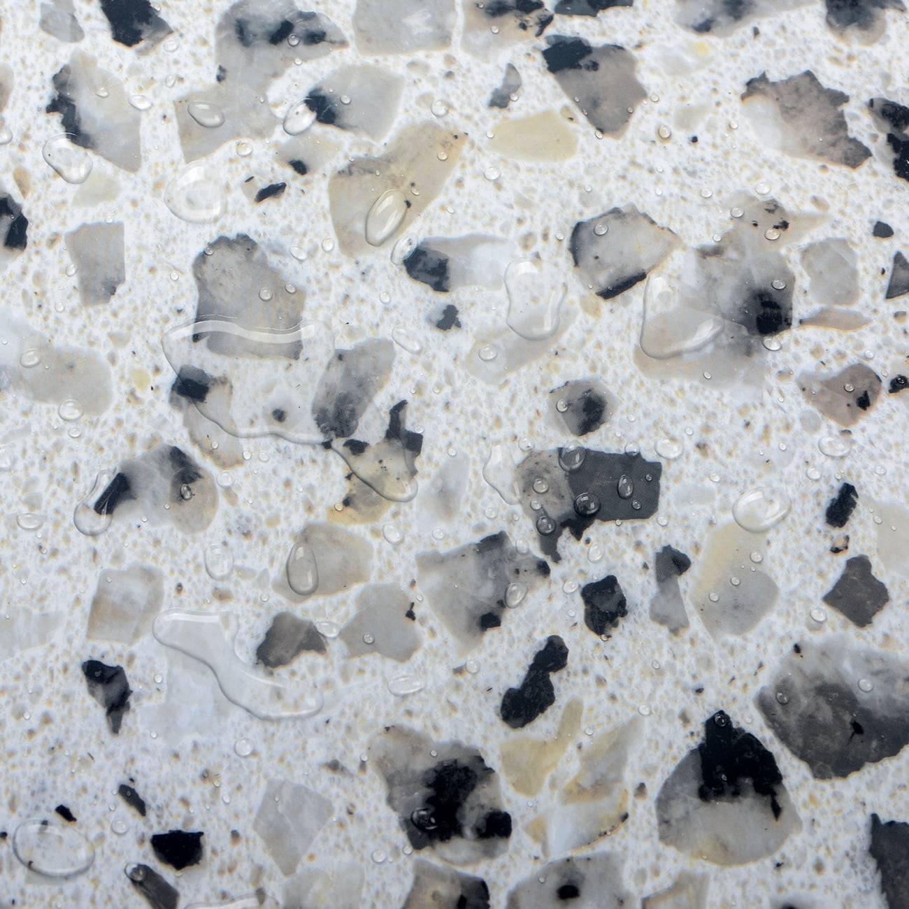 A-b-cil Terrazzo Contact Paper 394" X 16" Gray White Granite Contact Paper for Kitchen Counter Top Peel and Stick Countertop Adhesive Wallpaper for Cabinet Desk Dresser Top Table Covers Stains