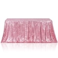 thumbnail image 1 of Mantel Poise3eHome con lentejuelas rosa fucsia 152 x 259 cm, 1 of 8
