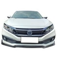 thumbnail image 7 of Ikon Motorsports Compatible with 19-21 Honda Civic IKON V4 Style Front Bumper Lip 1PC - Carbon Fiber Print, 7 of 7