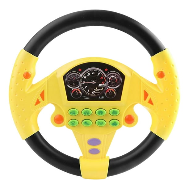 Simulación Musical CUTICAT Volante Juguetes amarillo