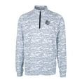thumbnail image 2 of Men's Cutter & Buck  Charcoal San Antonio Missions Big & Tall Traverse Camo Print Stretch Quarter-Zip Pullover Top, 2 of 3