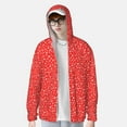 thumbnail image 2 of Saiise Hohoho4 Pattern Sun Protection Hoodie for Men and Women, Lightweight Quick-Dry Windproof with Hood and Zip-Small, 2 of 7