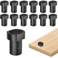 thumbnail image 1 of 12 Pack 3/4" Aluminum Alloy Bench Dogs, 19mm Bench Dog Bench Brake with Non-Slip Pads, Workbench Accessories Workbench Dogs Stops for MFT Tables or DIY Projects, 1 of 6