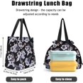thumbnail image 3 of Lunch Bag for Women Insulated Womens Drawstring Lunch Bag for Work, Stain-Resistant Large Lunch Box for Women with Containers, Cinch Closure Cromwell Bag Black Man Reusable Lunch Bag Office, 3 of 4