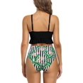 thumbnail image 2 of Trajes de baño para Mujer Bikini con Volantes Parte Inferior de Traje de baño de Cintura Alta Negro G Negro G Xishao ropa, 2 of 2