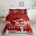 thumbnail image 1 of Erosebridal 3D Rugby Print Bedding ToddlerComforter Set, American Football City Down Comforter, Sports Theme Decor, Reversible, 1 of 8