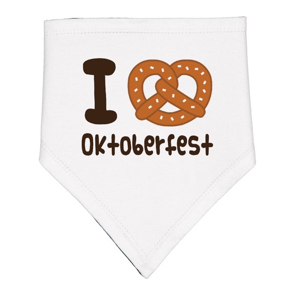 Inktastic I Love Oktoberfest Baby Bandana Bib