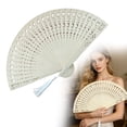 thumbnail image 2 of UYUH Carved Wooden Hand Fan,Wooden Folding Fans Handheld Vintage Wood Hand Fan Foldable Chinese Sandalwood Fans with Tassels for Women Wedding Favors Party Gift, 2 of 9