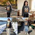 thumbnail image 5 of Frostluinai Women's Sweatshirts Thanksgiving Pullover Crew Neck Long Sleeve Graphic Pullover Casual Loose Sweat Shirt for Fall Winter, 5 of 5