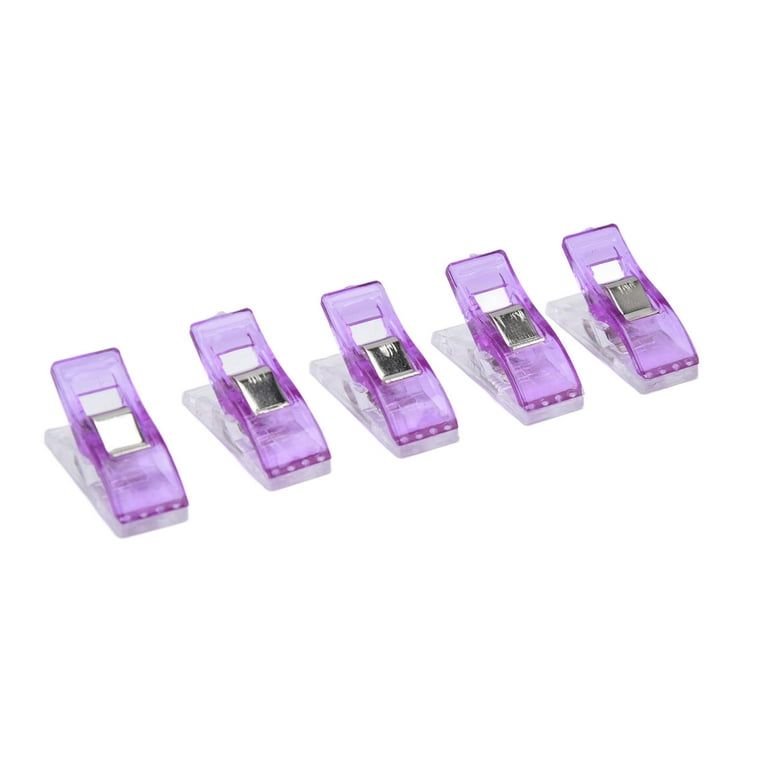 Plastic Clip, Simple Operation Quilting Clips Color Cartoon For Drying For  Fixing Edging Device For Photo Folder Purple 