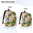 thumbnail image 4 of Balery Construction Machinery1 Vintage Canvas Backpack for Men and Women - Large Capacity, Durable Travel Laptop Bag for School, Work, Hiking, and Outdoor Activities, 4 of 7
