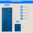 thumbnail image 2 of Shandali Hot Yoga GoSweat Toalla de mano de microfibra en gamuza azul de noche premium súper absorbente para Bikram Pilates gimnasio y deportes al aire libre. 16 x 26,5 pulgadas., 2 of 5