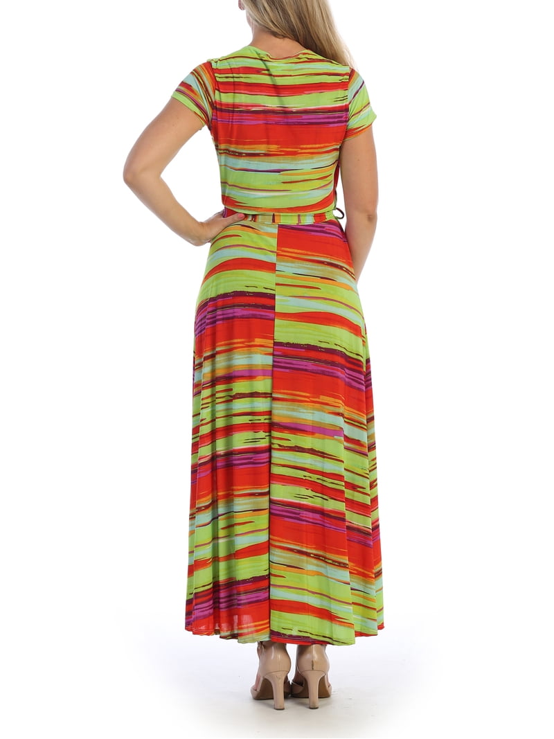 ella samani women's plus size maxi wrap dress Ella Samani Plus Size Wrap Dress - Maxi Dress