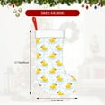 thumbnail image 4 of Bingfone Yellow Rubber Duck Print Personalized Christmas Stocking - Snowman Design Large 18 inch,Family Holiday Season Decor, 4 of 7