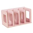 thumbnail image 2 of Estantería de madera para escritorio, organizador de archivos multifuncional para oficina, dormitorio Rosa, 2 of 9