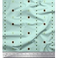 thumbnail image 1 of Soimoi Green Poly Georgette Fabric Butidar Jamdani Decor Fabric Printed Yard 52 Inch Wide, 1 of 2