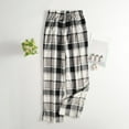 thumbnail image 4 of dgysar Women's Lounge Pants, Traditional Plaid Pattern with Side Pockets, Perfect for Matching Family Pajamas, Gifts & Festive Seasonal Wear. Gray M, 4 of 5
