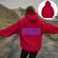 thumbnail image 2 of Kaprioy Cute Hoodies for Teen Girls Women Y2k Floral Graphic Oversized Sweatshirt Long Sleeve Preppy Clothes Red, L, 2 of 7