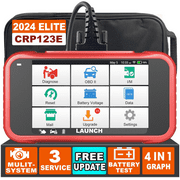 LAUNCH CRP123E OBD2 Scanner Car Diagnostic Scan Tool Check Engine Fault Code Reader with Oil Reset, SAS Reset, Throttle Adaptation, Battery Test, Auto VIN