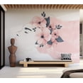 thumbnail image 5 of Abstract Wallpaper Wall Mural - Woman With Flowers, 5 of 5