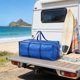 thumbnail image 4 of Bolsa de transporte plegable grande e impermeable para organizar el equipo de camping y viajes al aire libre | Bolsa de lona portátil para guardar todo tipo de ropa y suministros, 4 of 6