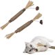 thumbnail image 1 of Palo de hierba para gatos, palo para rechinar los dientes con hierba para gatos, palo para gatos, juguete molar de madera natural para gatos, 2 piezas, 1 of 5
