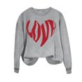 thumbnail image 4 of Busydd Valentine's Day Sweatshirt for Women Fashion Love Heart Print Pullover Tops Casual Loose Long Sleeve Crewneck Valentines Sweatshirts Valentines Day Gifts for Women, 4 of 4