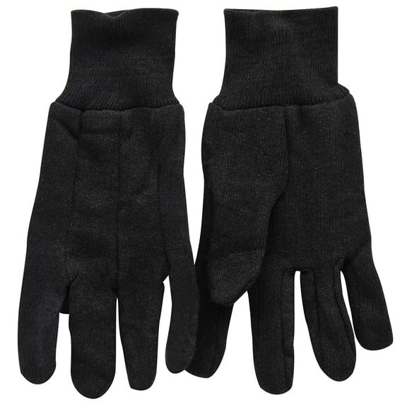 65090/L3B Dark Brown Large Jersey Men's Work Gloves, (Pack of 3) Multi-Colored