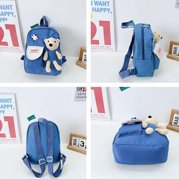 Cartoon Bear Toy School Bag For Girl Cute Kids Kindergarten Schoolbags  Children Backpacks Girls Boy Book Bags