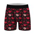 thumbnail image 4 of Jinhomg Boxer Briefs for Men Valentines Day Style Special Dating Rose Underwear Soft Comfortable Mid Waist Underpants Male Novelty Boxers 90 off Deals Pink L, 4 of 8