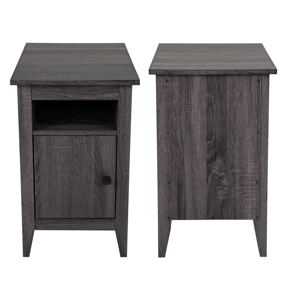 Kepooman Modern Design End Table for Living Room, Set of 2 Nightstand for Bedroom, Easy Assembly Bedside Table for Small Spaces, Cement Gray Kepooman Modern Design End Table for Living Room, Set of 2 Nightstand for Bedroom, Easy Assembly Bedside Table for Small Spaces, Cement Gray