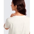 thumbnail image 3 of CRZ YOGA Pima Cotton Relaxed T-Shirts for Women Workout Athletic Gym Casual Short Sleeve Shirts, 3 of 4