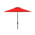 thumbnail image 2 of SAFAVIEH Ortega 9' Market Crank Auto Tilt Patio Umbrella, Red, 2 of 5