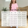 thumbnail image 3 of Kovlvoll Children's Girl Dress Solid Color Short Sleeve Round-Neck Loose Casual Long Dresses with Pockets, 3 of 5