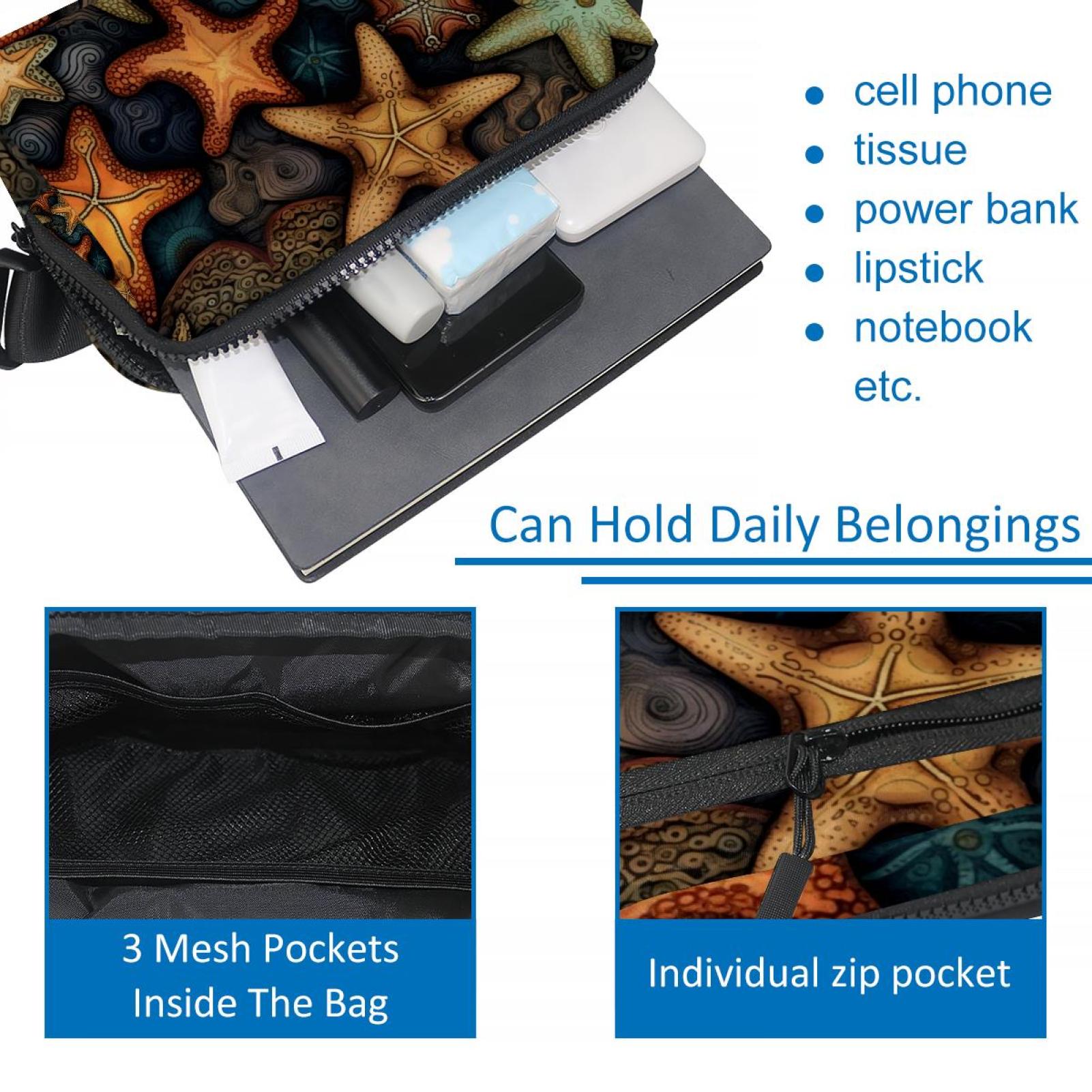 Starfish Adjustable Lightweight Unisex Waist Bag Running Belt with Extension Strap Money Belt Holder