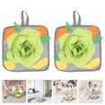 thumbnail image 1 of OUNONA 2Pcs Small Animal Snuffle Mat Polar Fleece Green for Indoor Play, 1 of 8